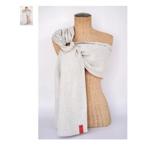 Sakura bloom ring sling basic linen flax